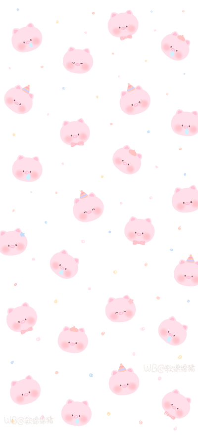 可爱壁纸｜猪猪壁纸｜锁屏