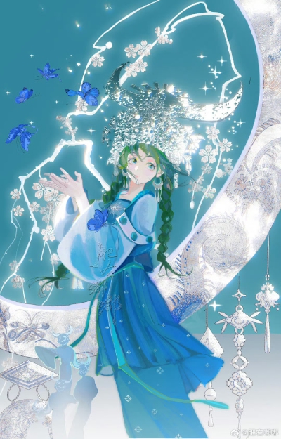 春日宴非遗系列凑齐四张啦
依次是苗银，纸鸢，珠灯和滚灯~
插画精选｜画师：肥右嘟嘟