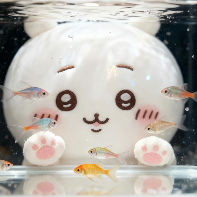 并不喜欢吃鱼
#玩偶头像#