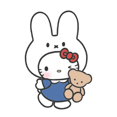 Miffy×Kitty可爱头像
图源：Kitty小宇宙
#闺蜜头像#