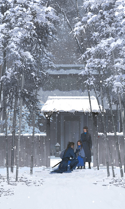 等雪停了，他就会回来了吧