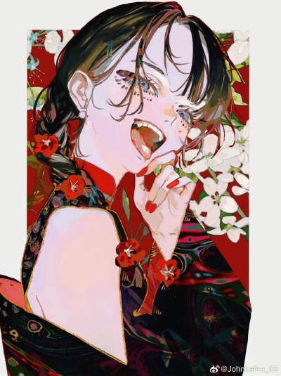 人物插画绘画线稿黑白手绘头像素描临摹细节几何素材风格个性
@johnkafka_02