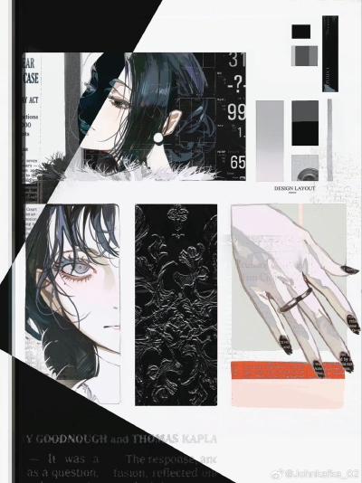 人物插画绘画线稿黑白手绘头像素描临摹细节几何素材风格个性
@johnkafka_02