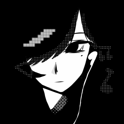 黑白漫画/女生头像