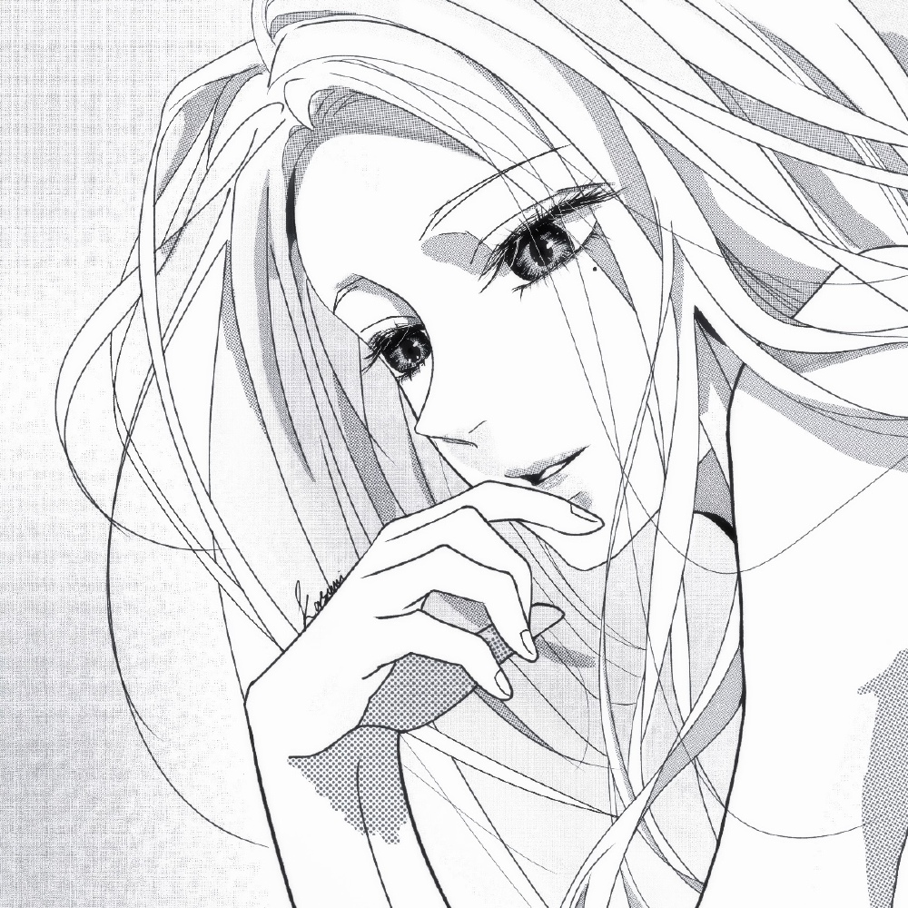 黑白漫画/女生头像