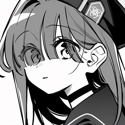 黑白漫画/女生头像