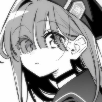 黑白漫画/女生头像