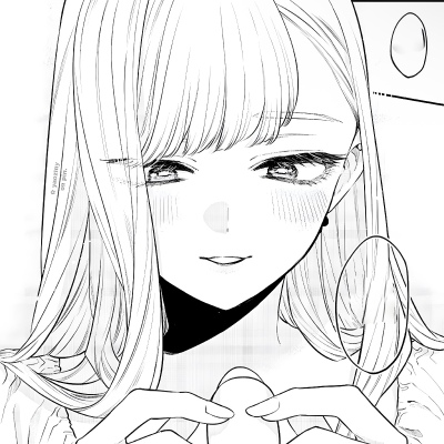 黑白漫画/女生头像