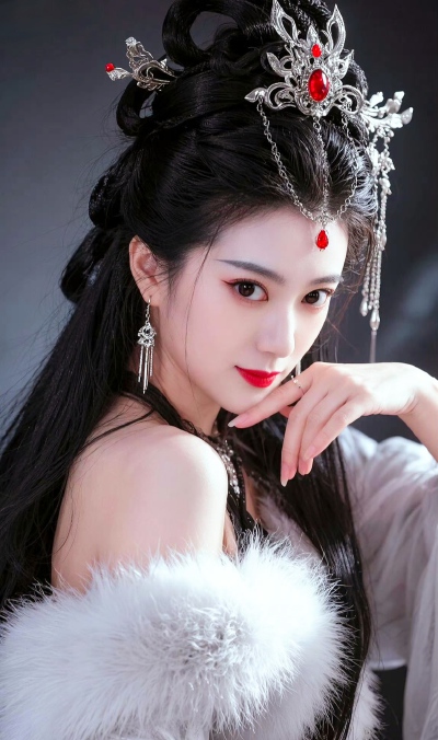  ‌羽衣常带烟霞色，不惹人间桃李花。