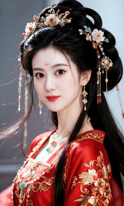 此女只应天上有，奈何花落至人间！