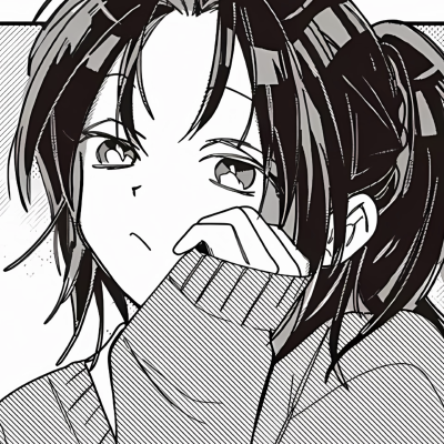 黑白漫画/女生头像