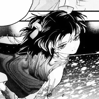 黑白漫画/女生头像