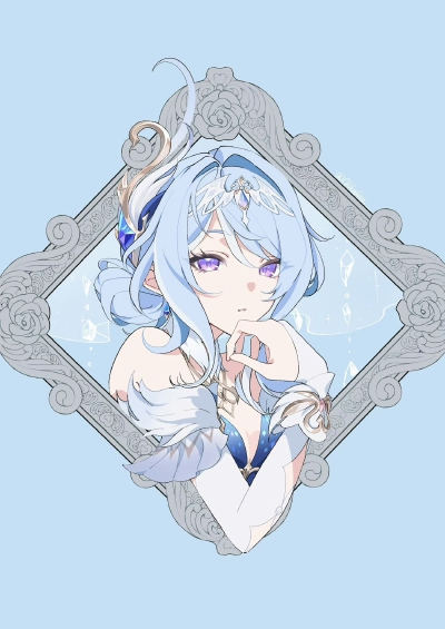 奥黛塔＆沃雅妮莎 画师推：Chikahira__
来源@原神梗图大赏