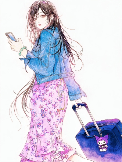 You are my sunshine!
#女生穿搭插画#服设 # 时尚百万新星计划#行走的漫画少女