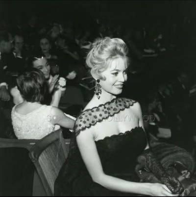 Brigitte Bardot at the premiere of En cas de malheur (Love Is My Profession), Paris, 21 January 1958.