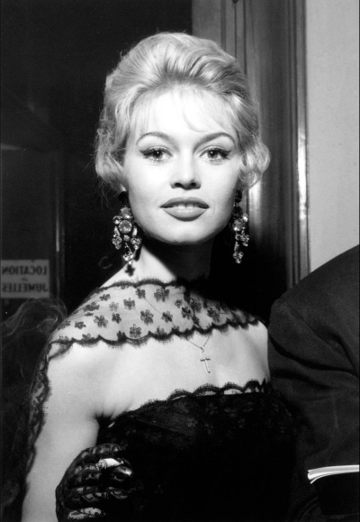Brigitte Bardot at the premiere of En cas de malheur (Love Is My Profession), Paris, 21 January 1958.