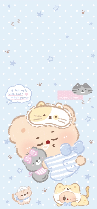 甜眠小动物壁纸