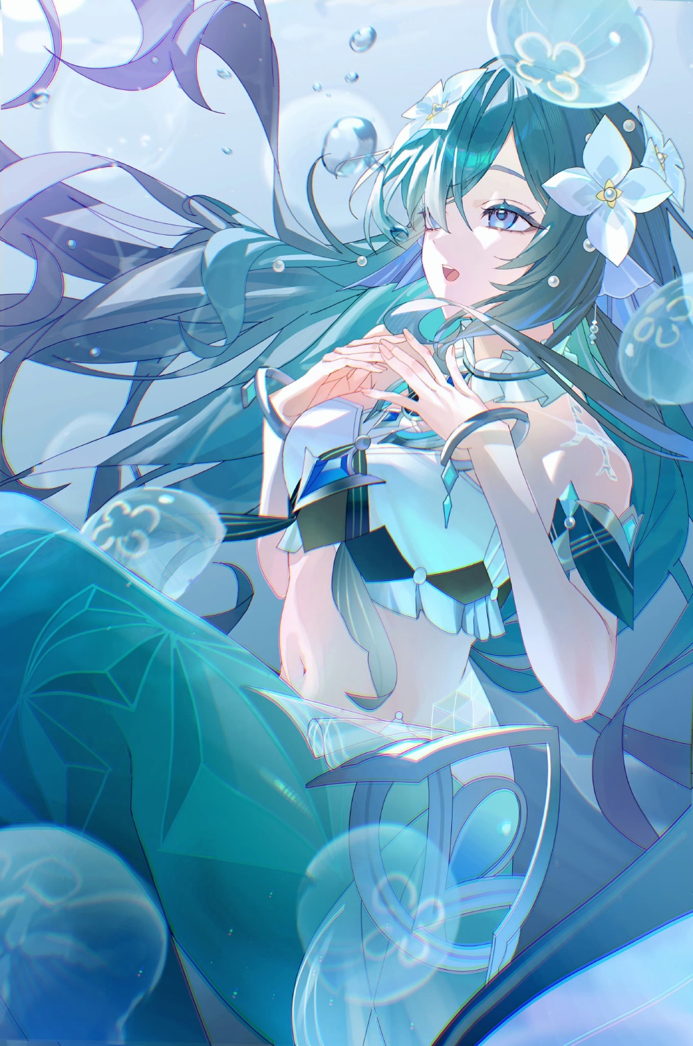 沃雅妮莎 画师推：asagihisui_
来源@原神梗图大赏