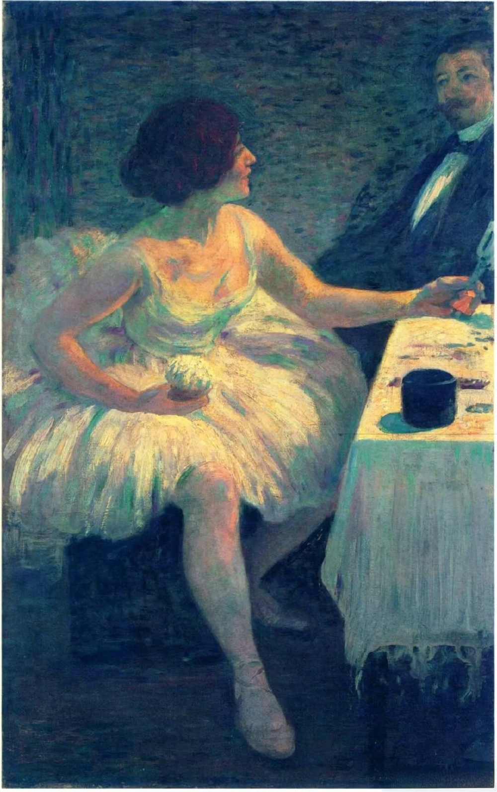 后台访客
费德里科·赞多梅内吉
约1890年代，布面油画53cm × 34cm私人收藏 ​​​