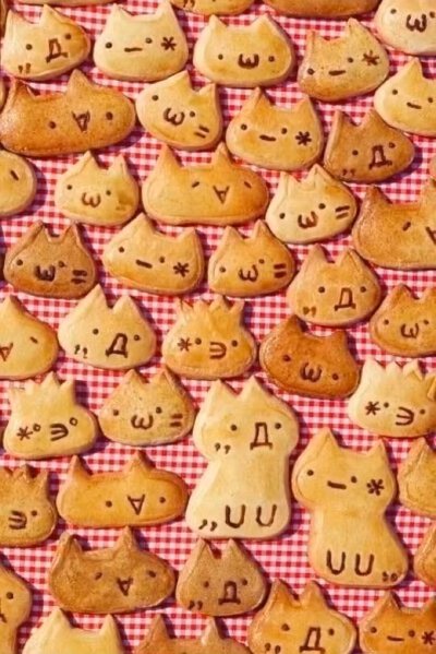 可爱萌物饼干