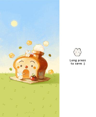 可爱梦幻小动物插画壁纸（需要自行裁剪）
原画师gummyy.y
小红地瓜Gummy
