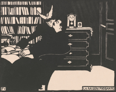 The Solid Reason (La raison probante) from the series Intimités,1897-1898,Woodcut in black on wove paper,25x32.2cm