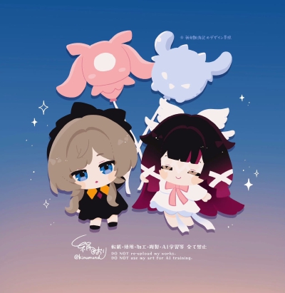 桑多涅＆哥伦比娅 画师推：kinumond
搬运@原神梗图大赏