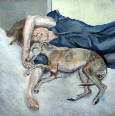 《Double Portrait》卢西安·弗洛伊德，1985-1986年 | 布面油画 | 88.9 x 78.8 cm | 私人收藏