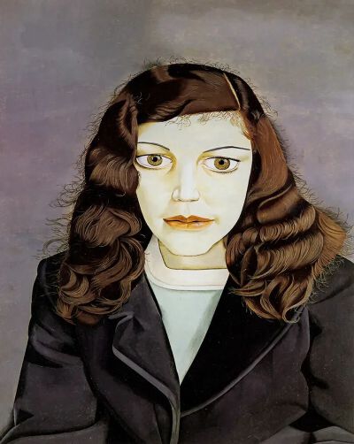 《Girl in a Dark Jacket》卢西安·弗洛伊德，1947年 | 布面油画 | 38.1 x 47 cm | 私人收藏