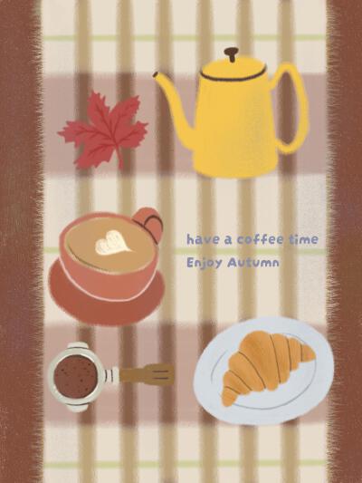 咖啡时间～享受秋天