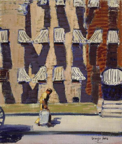《Noontime, St. Botolph Street, Boston》乔治·本杰明·卢克斯，1923年 | 布面油画 | 76.83 x 64.13 cm美国马萨诸塞州 - 波士顿美术馆