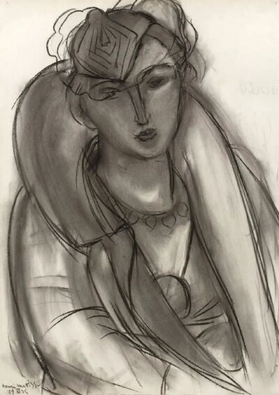蓝色大衣肖像，亨利·马蒂斯，1935