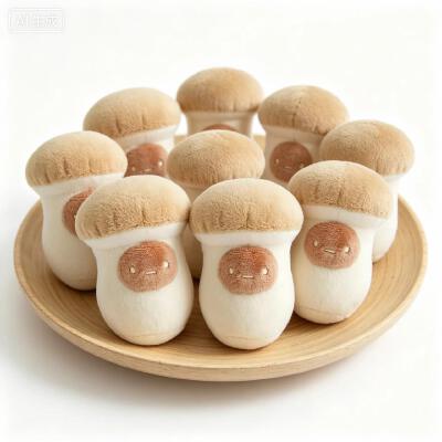 角落生物黑圆子蘑菇白底头像