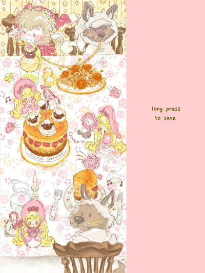 可爱插画壁纸
图源原画师小红地瓜：puppy love