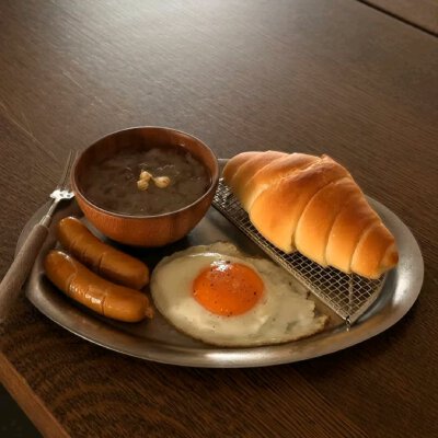 牛角包背景图