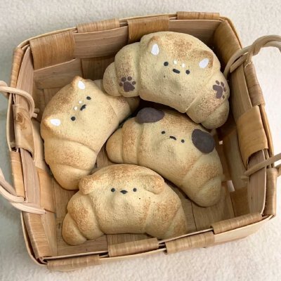 牛角包背景图