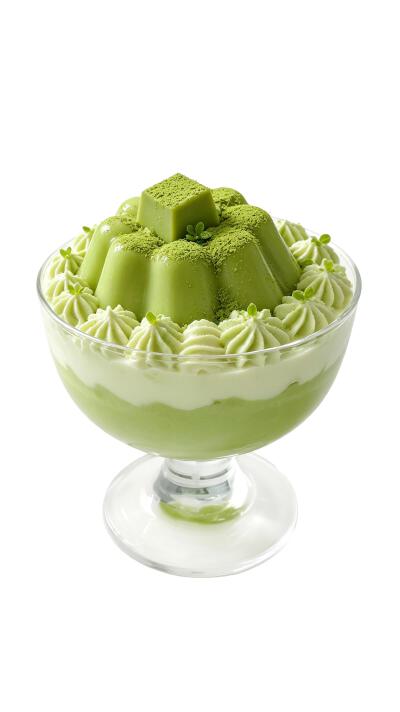 甜品布丁白底头像