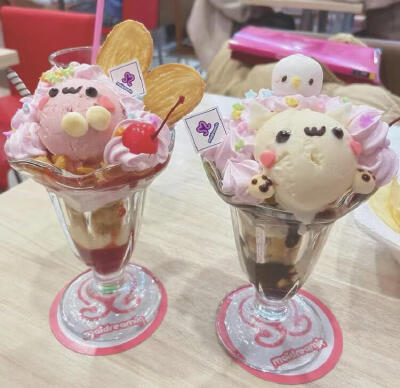 可爱萌萌芭菲甜品