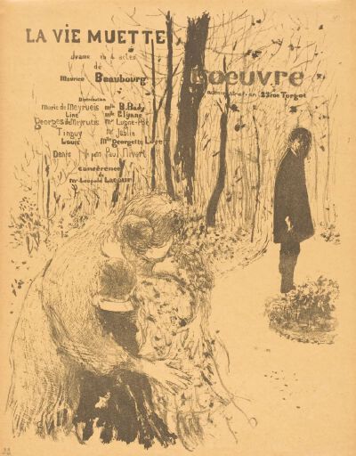 La Vie muette,1894,Lithograph in green-black on wove paper,32.9×25.1cm