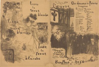 Au dessus des forces humaines; L'Araignée de cristal,1894,Lithograph in black on light brown wove paper,32.9x48cm

