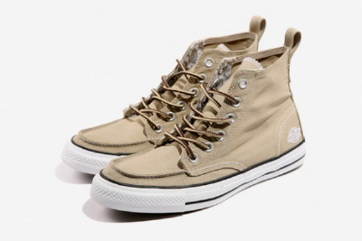 融入工作靴元素，Dickies X CONVERSE 2011年春夏季Chuck Taylor AS Classic Boot HI联名鞋款<a class='shortlnk' href='/s/141289878' target='_blank' title='http://www.kidulty.com/news/id/news/14315'>http://d…