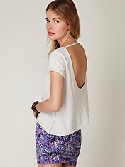 Shop What's New at Free People Clothing Boutique - Peek-a-Boo Back Tee - <a class='shortlnk' href='/s/060f86069' target='_blank' title='http://www.freepeople.com/whats-new/#startResult=31'>http://…