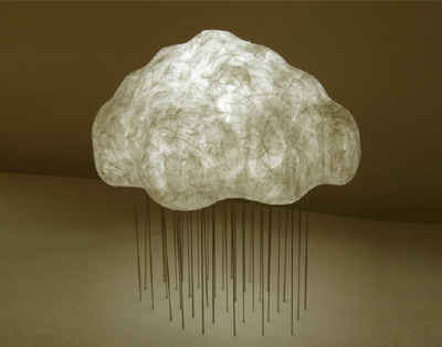 DCS Corp Shows Off Their Cute Washi Cloud Lamps at ICFF | Inhabitat - Green Design Will Save the World cloud lamp, dcs-corp,“green furniture