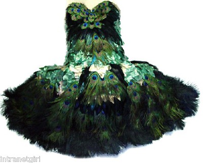 孔雀羽毛芭蕾舞演员童话服饰制造4 sajeeladesign ü PEACOCK FEATHER BALLERINA FAIRY DRESS Made 4 U