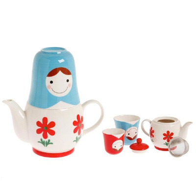 DECOLE俄罗斯娃娃茶壶 (Saint Tea-tersburg Tea Set)