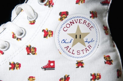 超级马里奥版 CONVERSE开口笑、All Star细节展示