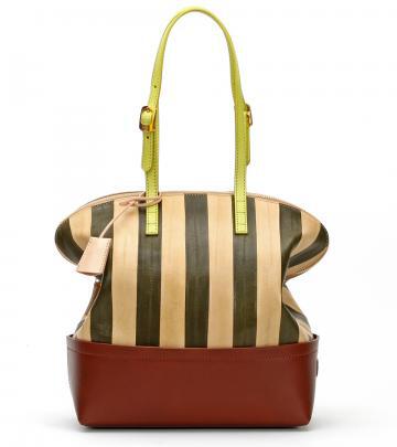 Fendi 棕色条纹拎包