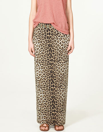 LONG SKIRT - 豹纹裙子，真好看~！ - ZARA United States