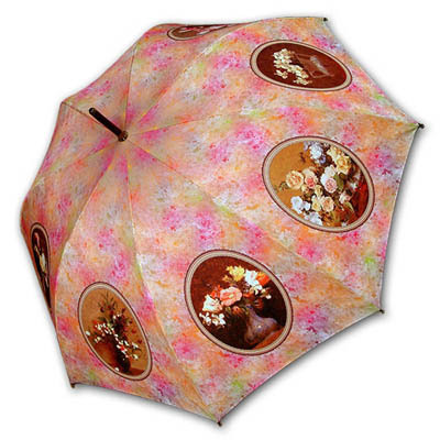 自动长柄雨伞：世界名画-玫瑰--爱的供养