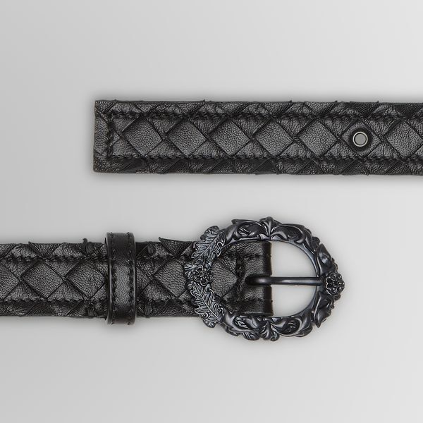 Nero Intrecciato Nappa Belt